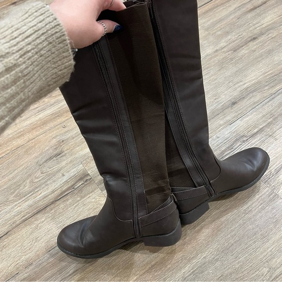 Francescas Brown Mid Calf Boots - Picture 3 of 4